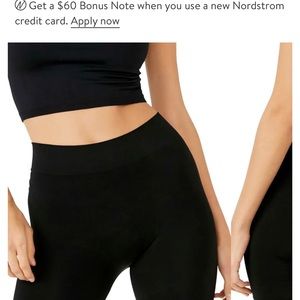 NWT FREE PEOPLE Seamless black biker shorts M/L